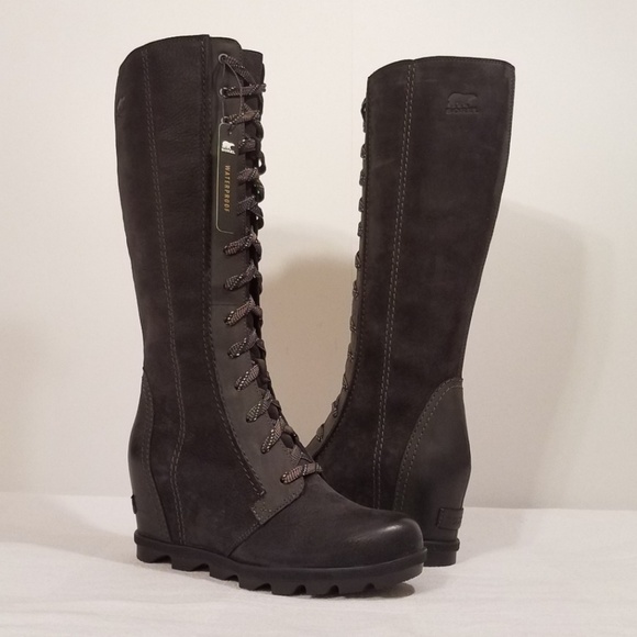 Sorel Shoes - 🆕️SOREL TALL WEDGE BOOTS WITH WATERPROOF LEATHER